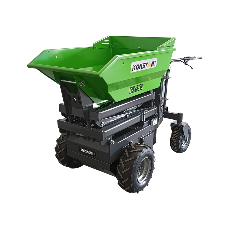 Power Barrow Mini Damper% 100 Elektrikli Tahrik Elektromanyetik Fren Sistemi Hidrolik Devrilme ve Kaldırma 