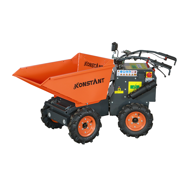 İnşaat Mini Damper Mafsallı Direksiyon 1600W Electric 4x4 