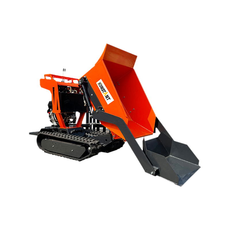 Kendi Kendine Yükleme Tamamen Hidrostatik 270cc Petrol ve Dizel Mücadelesi Track Barrow Barrow Crawler Mini Donumper