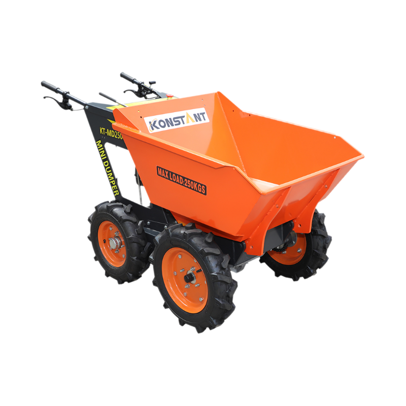 4x4 Zincir Tahrik Kompakt Benzinli Tekerlek Barrow Beton Buggy Mini Damda