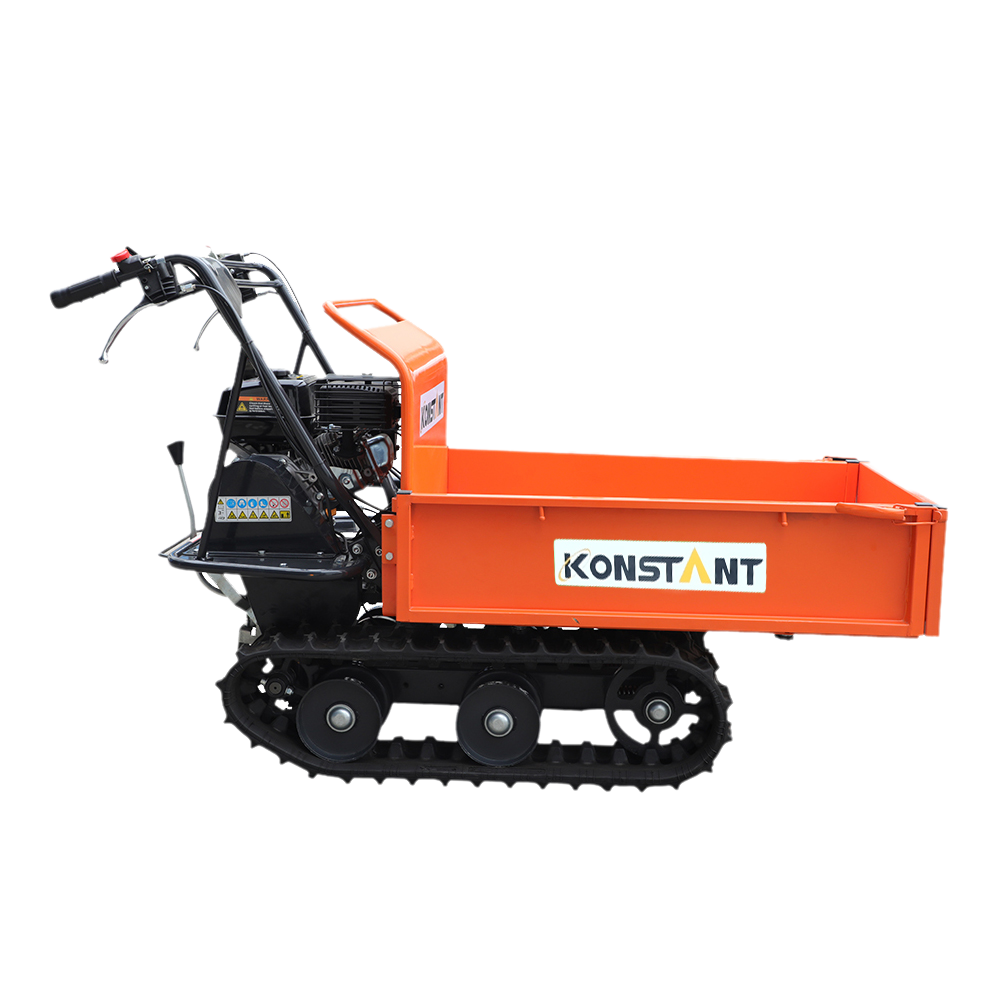 196cc 300kg Petrol Güç Kılavuzu İpucu Güç Barrow Taşıyıcı İzlenen Mini Damda